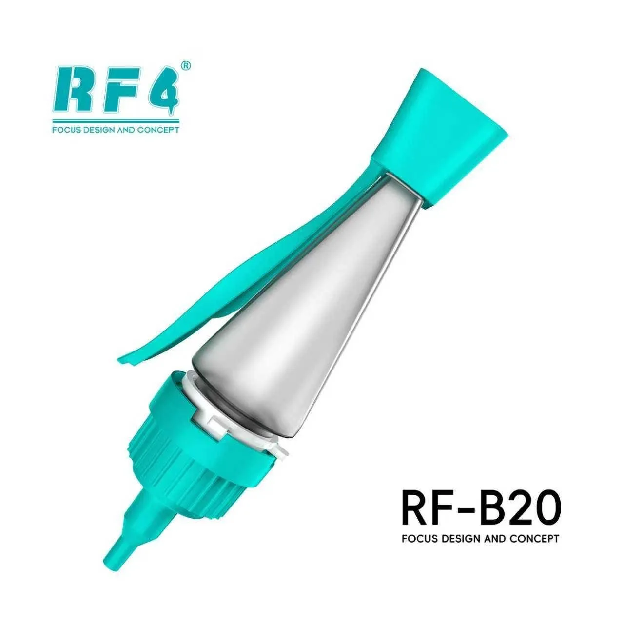 RF4 alcohol bottle: Rotary locking nozzle prevents leaks and splashes, providing precise volume control.