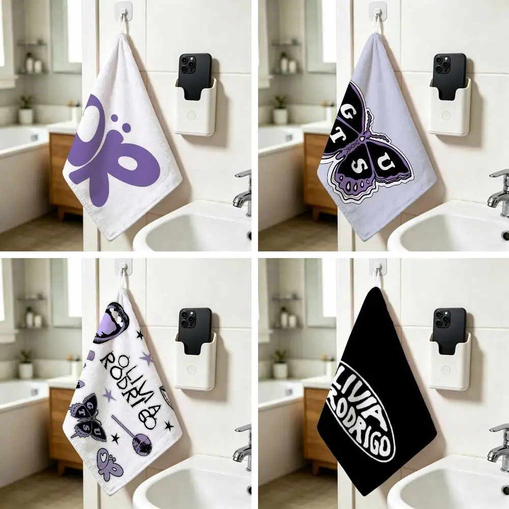 Guts Purple Olivia Album Lipstick Rodrigo Polyester Hanging Kitchen Towel Hand Wiping Towel For Hotel Cafe Household