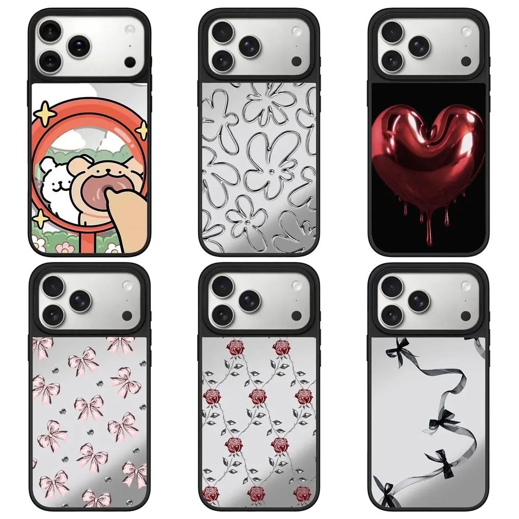 Silver Flower Mirro…