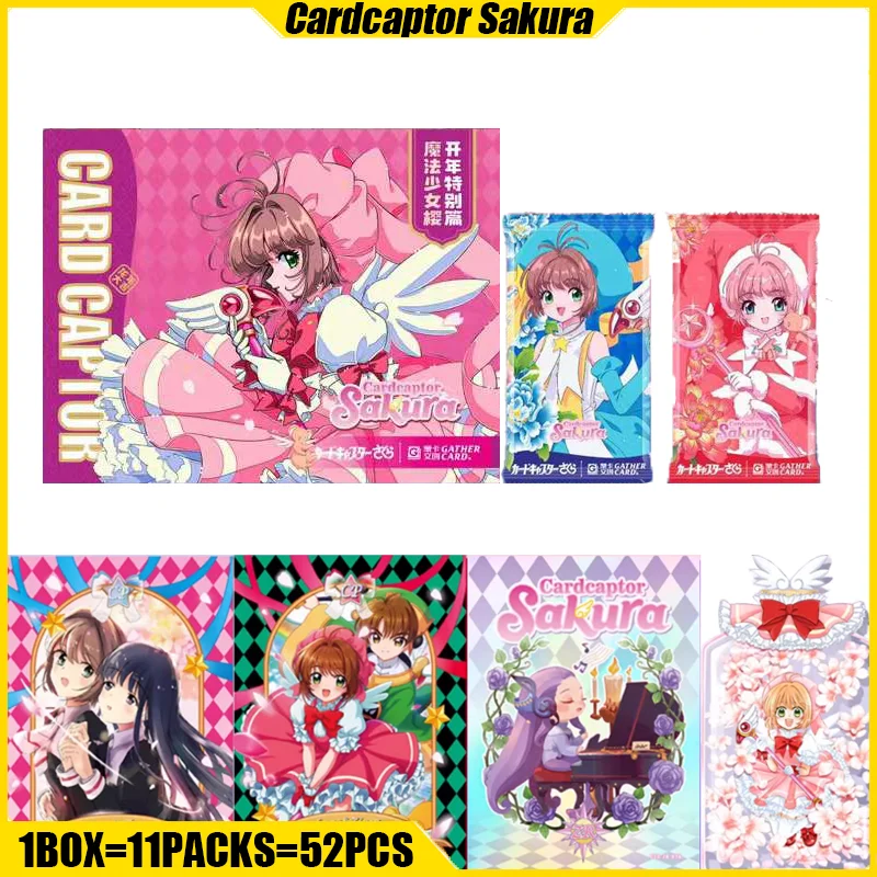 

GATHER CARD Cardcaptor Sakura Cards Anime Figure Collection Cards Mistery Box Board Games Toys Birthday Gifts for Boys and Girls