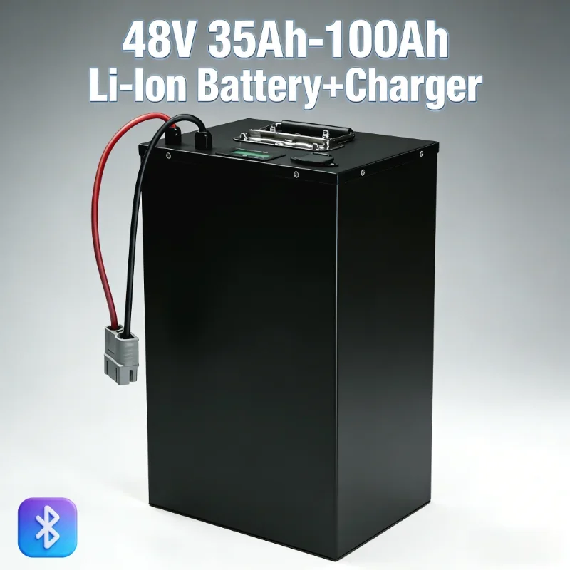 

Премиум-аккумулятор литий-ионный 48В (35Ач/45Ач/65Ач/100Ач) | Идеальный источник питания для гольф-каров и сельскохозяйственных тракторов мощностью 500–2000 Вт.