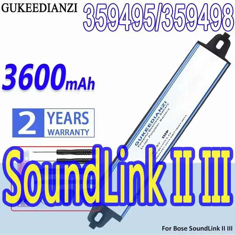 

Bluetooth Speaker Battery 359495 359498 330105 404600 3600Mah For Bose Soundlink Mobile II Iii