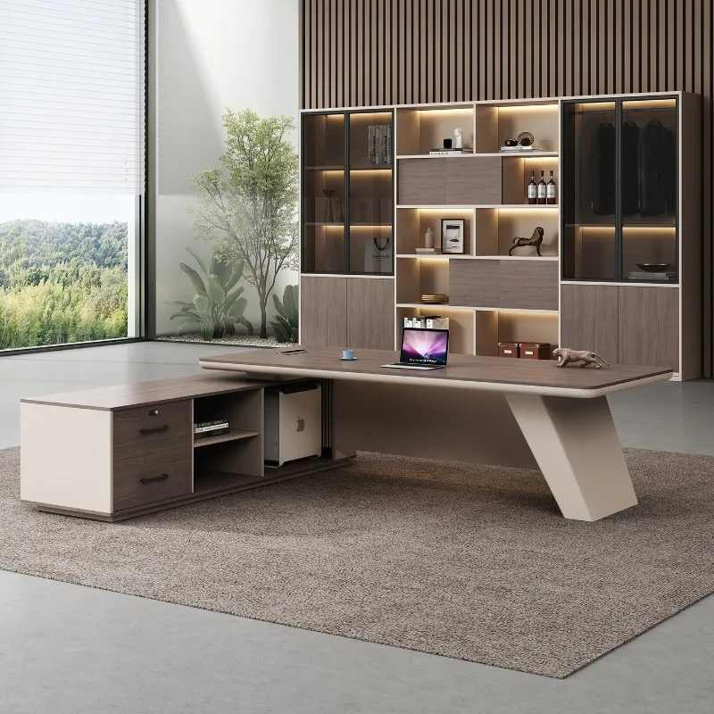 Modern Computer Office Desk Executive Wooden Luxury Reception European Office Desk Display Design Escrivaninha Home Furniture