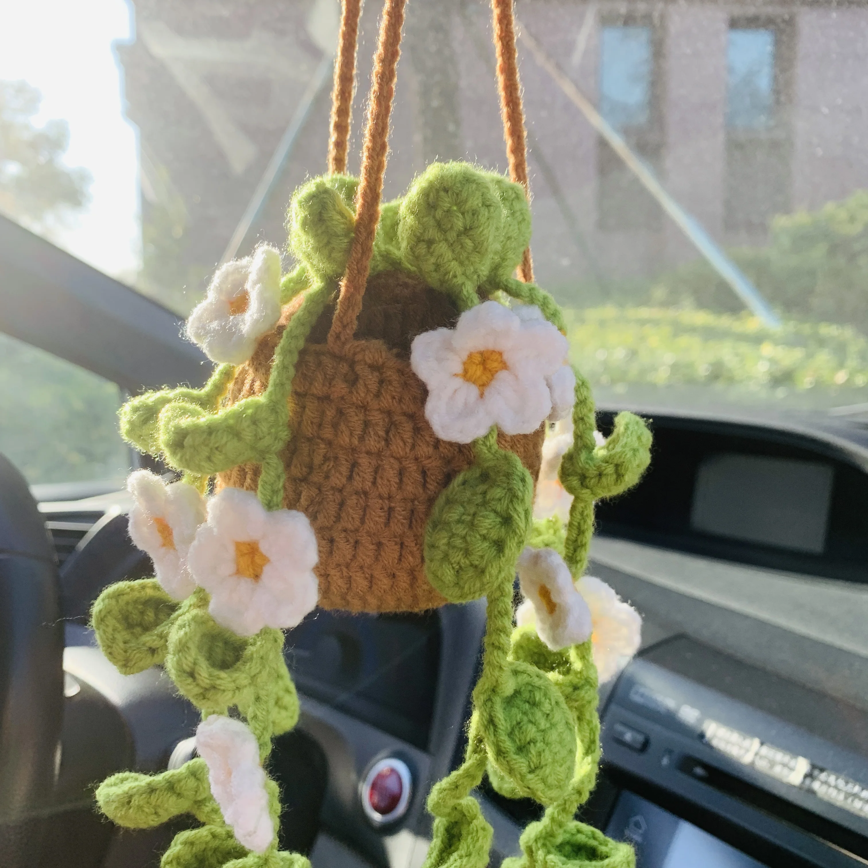 Crochet Flowering Spider Plant - Spider Plant Hanging review and price