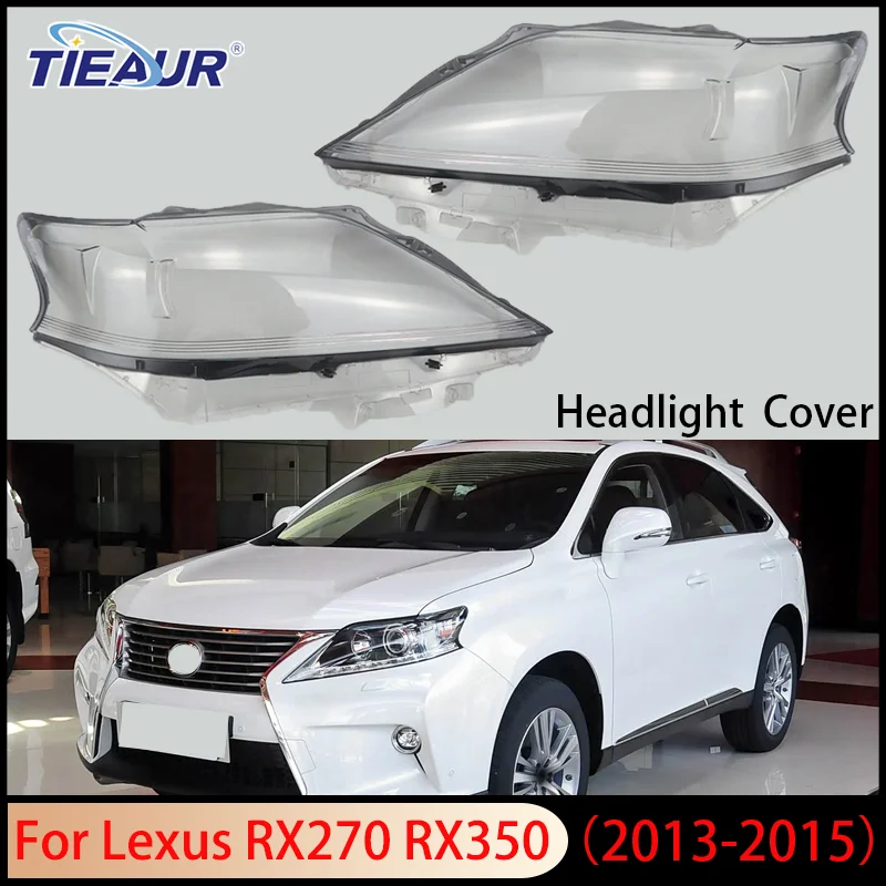 Car Front Headlight Lens CoverFor Lexus RX270 RX350 2013 2014 2015 Headlight Lens Cover Car Headlamp Shell Glass Lampshade Auto