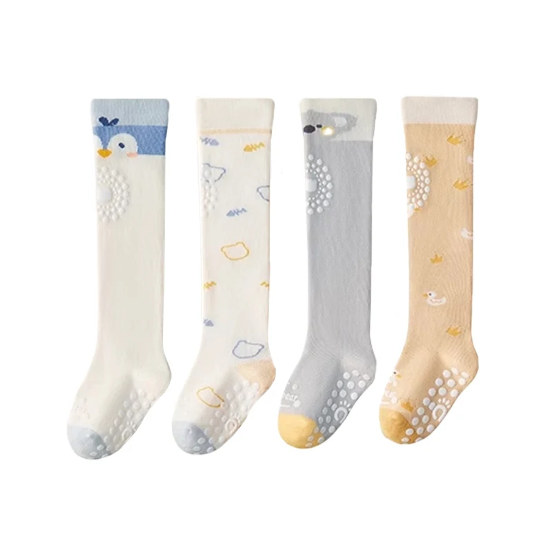 AIEBDILA Winter Baby Long Sock Anti Slip Kids Floor Sock Thick Kneepad Socks Children Knit Stockings Leg Warmer Newborn Footwear