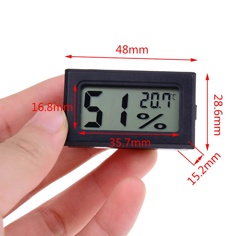 Mini LCD Digital Thermometer Hygrometer Temperature Indoor Convenient Temperature Sensor Humidity Meter Gauge Instruments