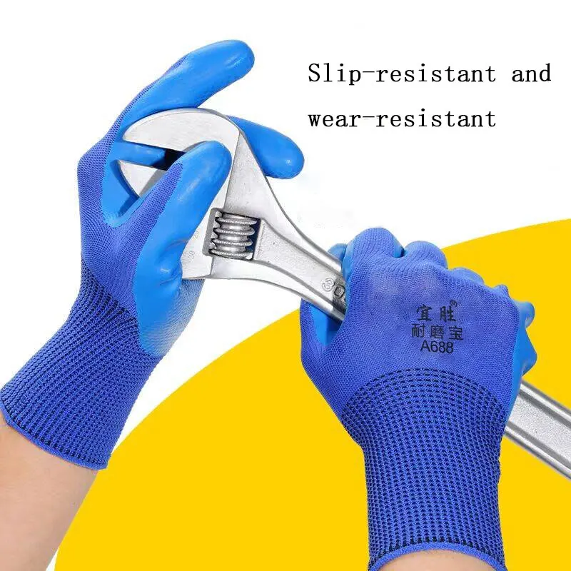 

Multi-Functional Protective Gloves Durable Anti-Slip Thickened Construction Work Gloves for General Use Mechanic Construction