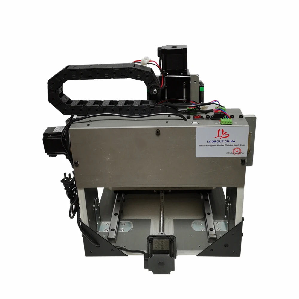 Fai da te Mini CNC 3020 Fresatrice per incisione in PVC 5 assi per perforazione PCB Taglierina per intaglio del legno Router in alluminio a 4 assi Porta USB da 500 W