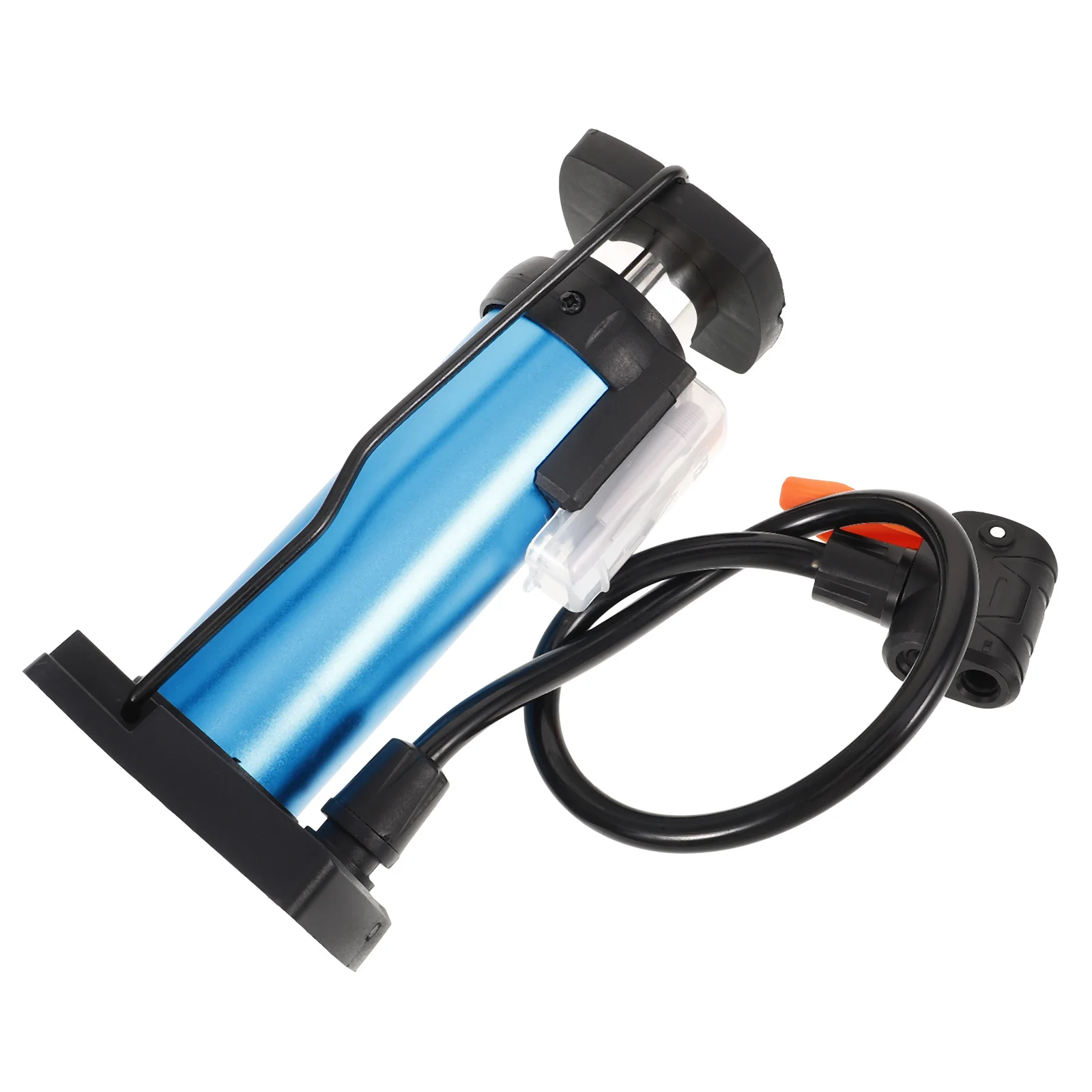 

Portable Aluminum Alloy Floor Pump Foot Activated Tire Air Pump Multi-Functional Valves Road Bike Mountain Bike Compatible