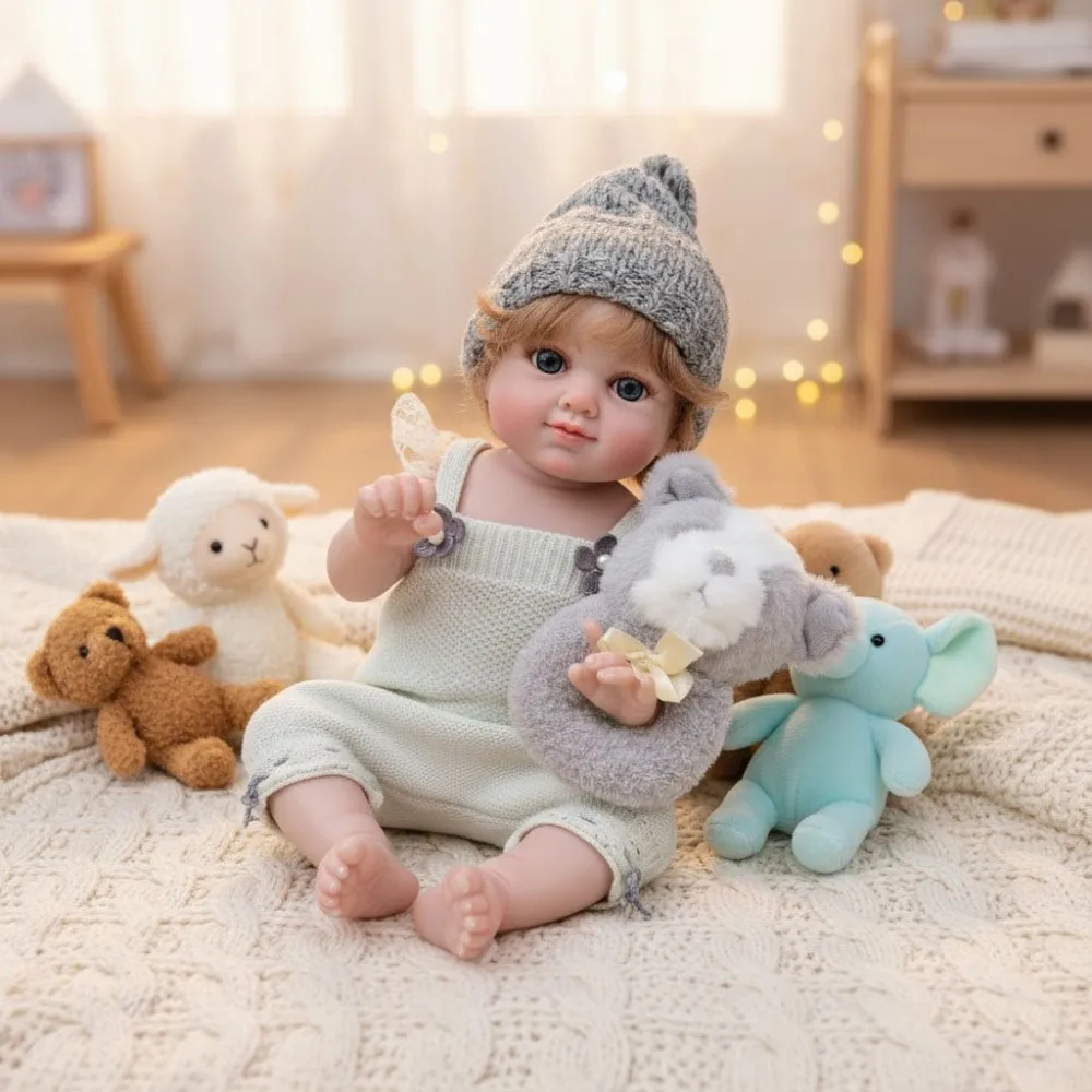 

Cloveray 20 inch Full Body Vinyl Realistic Reborn Baby Doll Super Soft Vinyl Doll Handmade High-quality Original Kid Xmas Gift