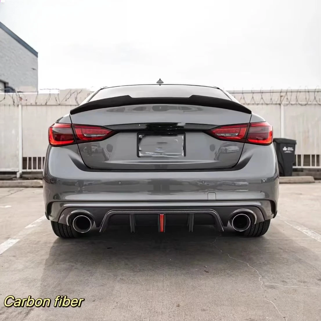 

MRD Q50 Diffuser v2 for Infiniti Q50 2018 + Real Carbon Fiber Rear Bumper Rear Diffuser Rear Lip
