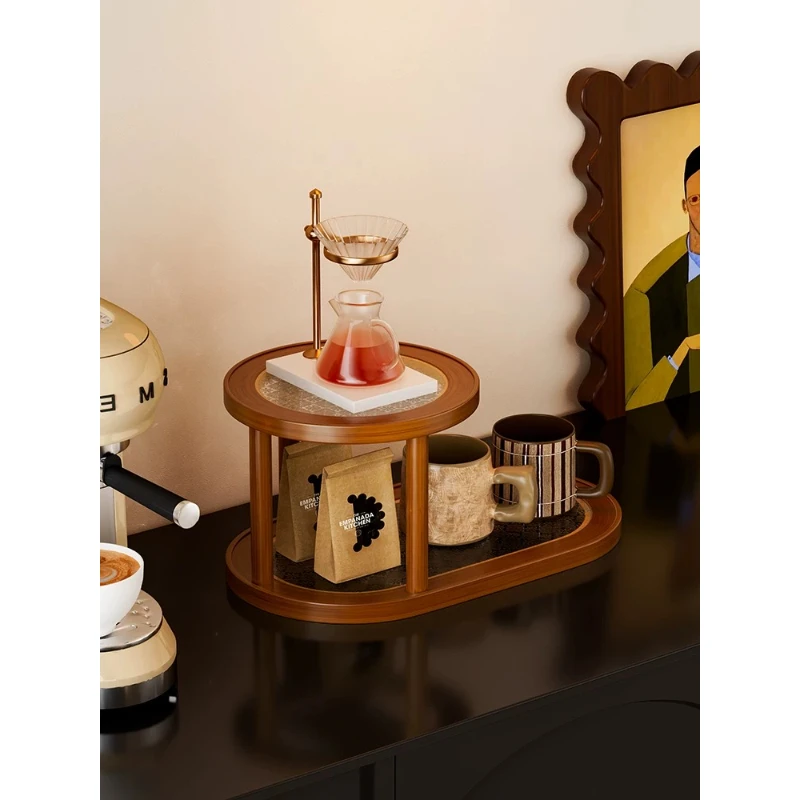 Desktop Organizer Shelf, Entryway Key Holder Rack, Small Apartment Cup Stand, Multifunctional Jewelry Display Storage Tray