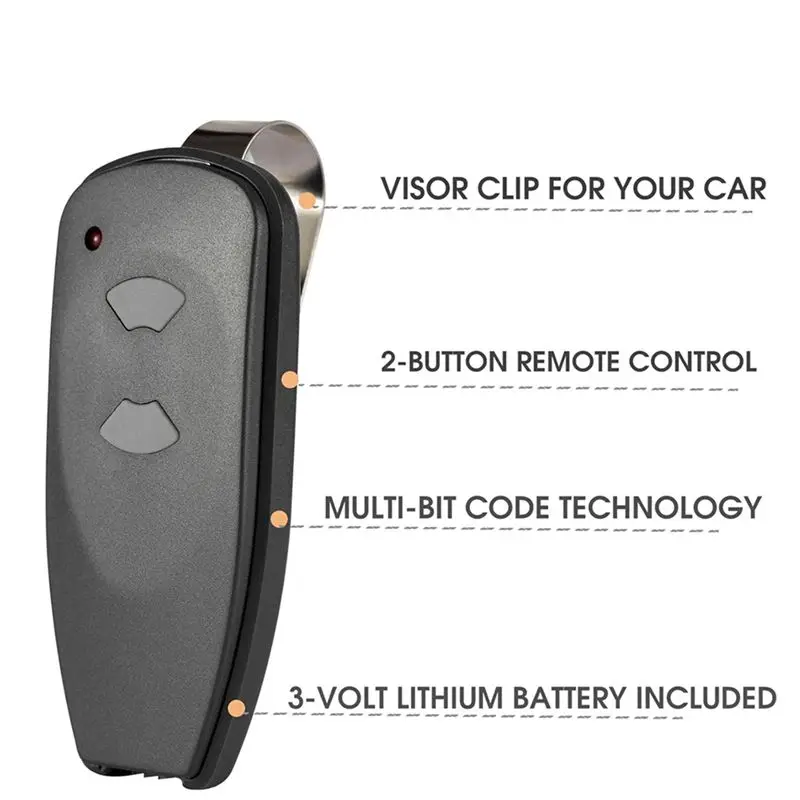 ABGB-2X M3-2312 315 Mhz 2-Button Garage Door Opener Remote For Marantec M4500E, M4700E, Martin DC3700, DC2500, 1 PCS