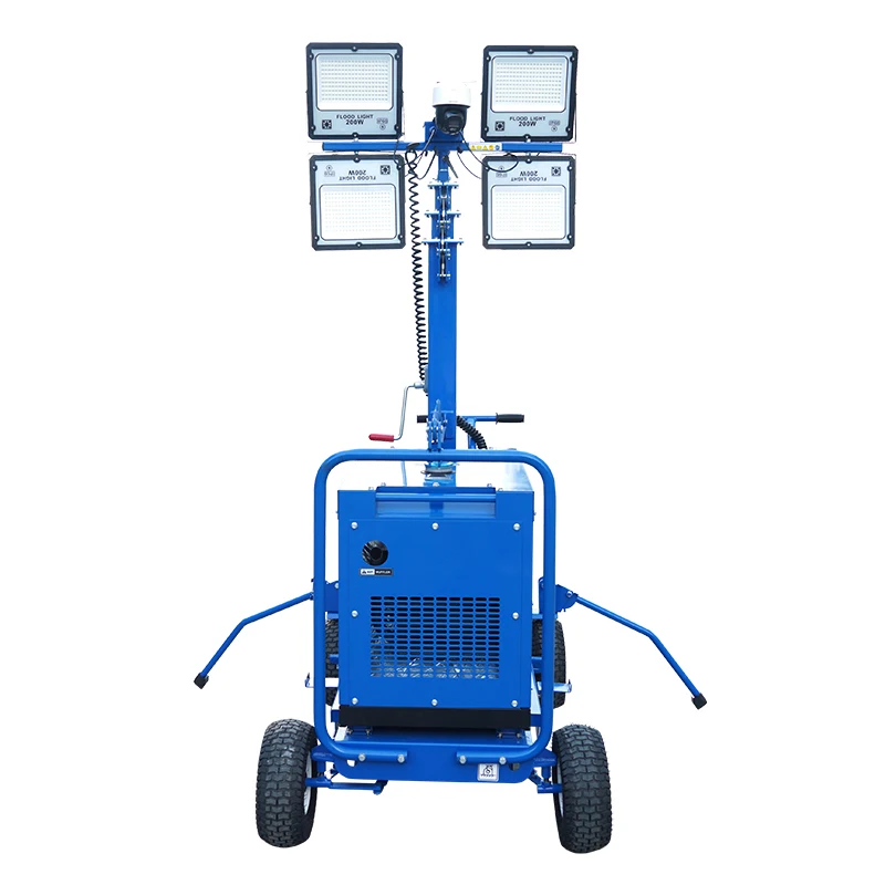Hot Sell Factory Price LUDWIG Flood Light Tower Light with Generator Custom 5.5m Height Lifting Tower Crane Flood Light