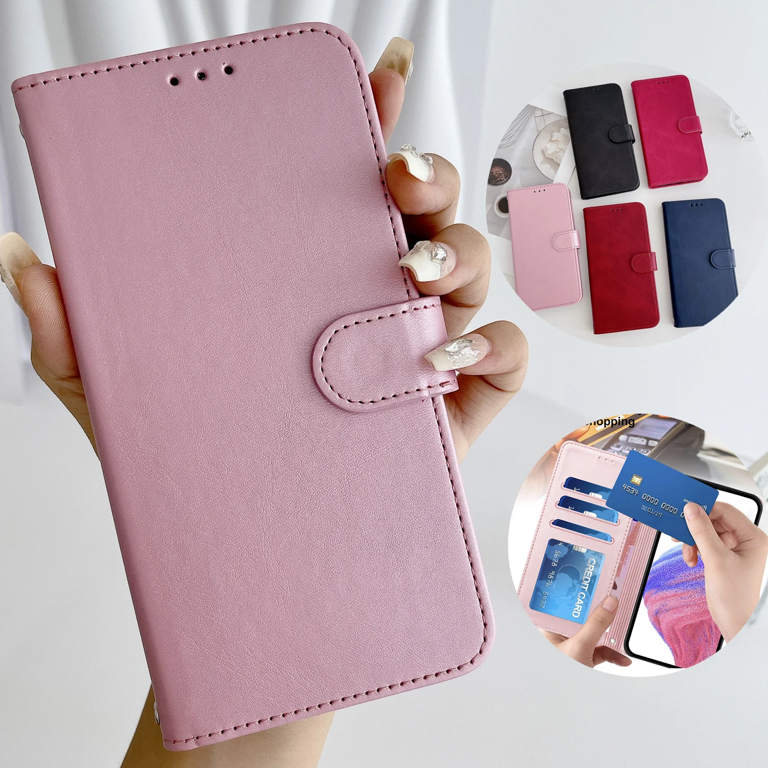 Portemonnee met kaartsleuf Kickstand Magnetische flip lederen tas voor ZTE Blade V70 Vita V60 V50 V40S Max Design 4G Axon 60 Lite