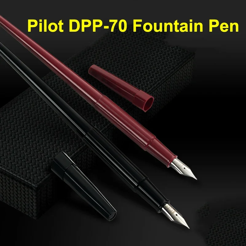 Imagem -03 - Pilot Desk Fountain Pen Extra Fine Nib Médio Nib Corpo Vermelho Escrita Canetas de Papelaria Dpp70