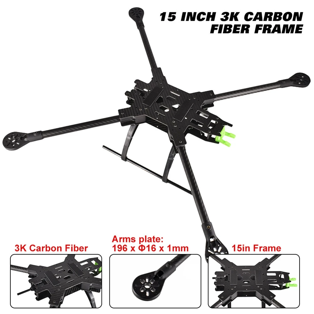 15inch FPV Racing Drone Frame Carbon Fiber Quadcopter FPV Freestyle Frame for Enhanced Flight Stability & Performance