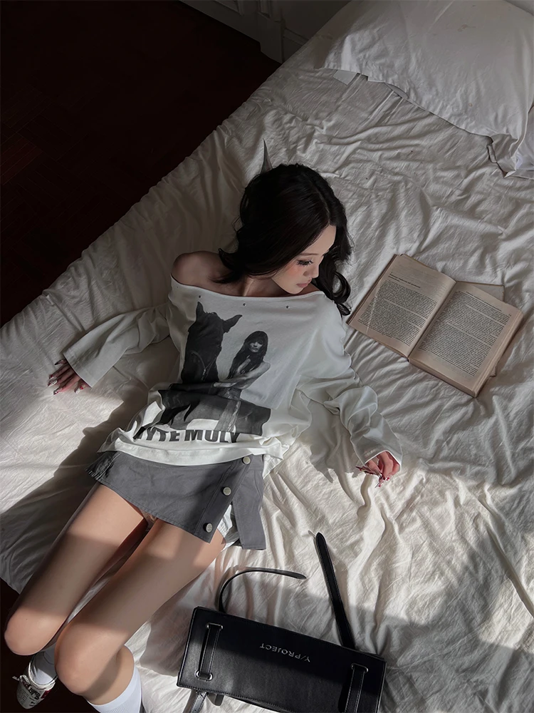 

HYTEMOLY Color Blo Wrap ort Skirt Asymmetrical Metal Bule A-Line Skirt Casual Sle Women's f Body Skirt