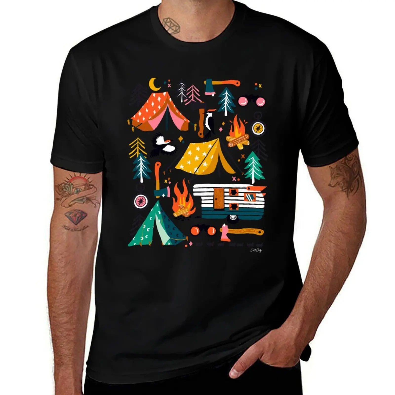 Camping Kit – Blush Palette T-Shirt Soft Touch Basic Cotton T-Shirt