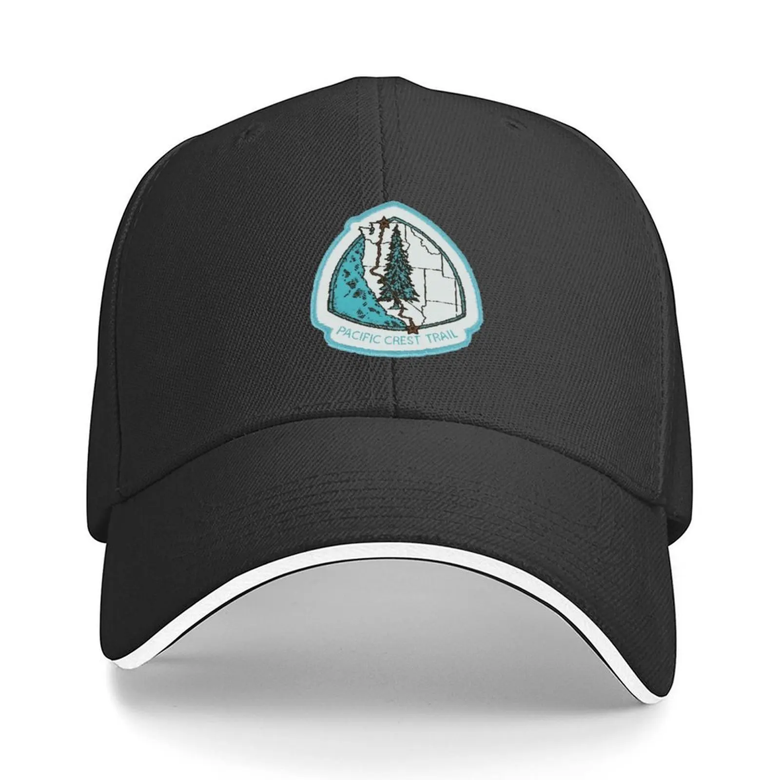 

Pacific Crest Trail Baseball Cap Big Size Hat Christmas Hat Ball Cap Golf Men Golf Wear Women's