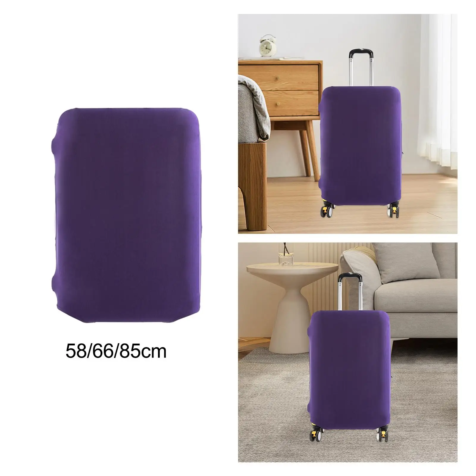 

Luggage Cover Elastic Suitcase Cover Purple Trolley Luggage Case Protector