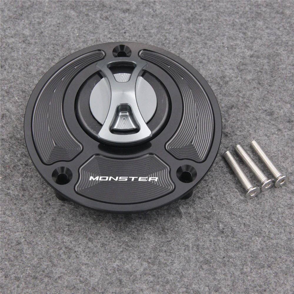 Keyless Motorcycle Fuel Gas Tank cap Cover For Ducati MONSTER S4 2002 - 2003, MONSTER S4R S 2006-2008, S4R 2003-2008