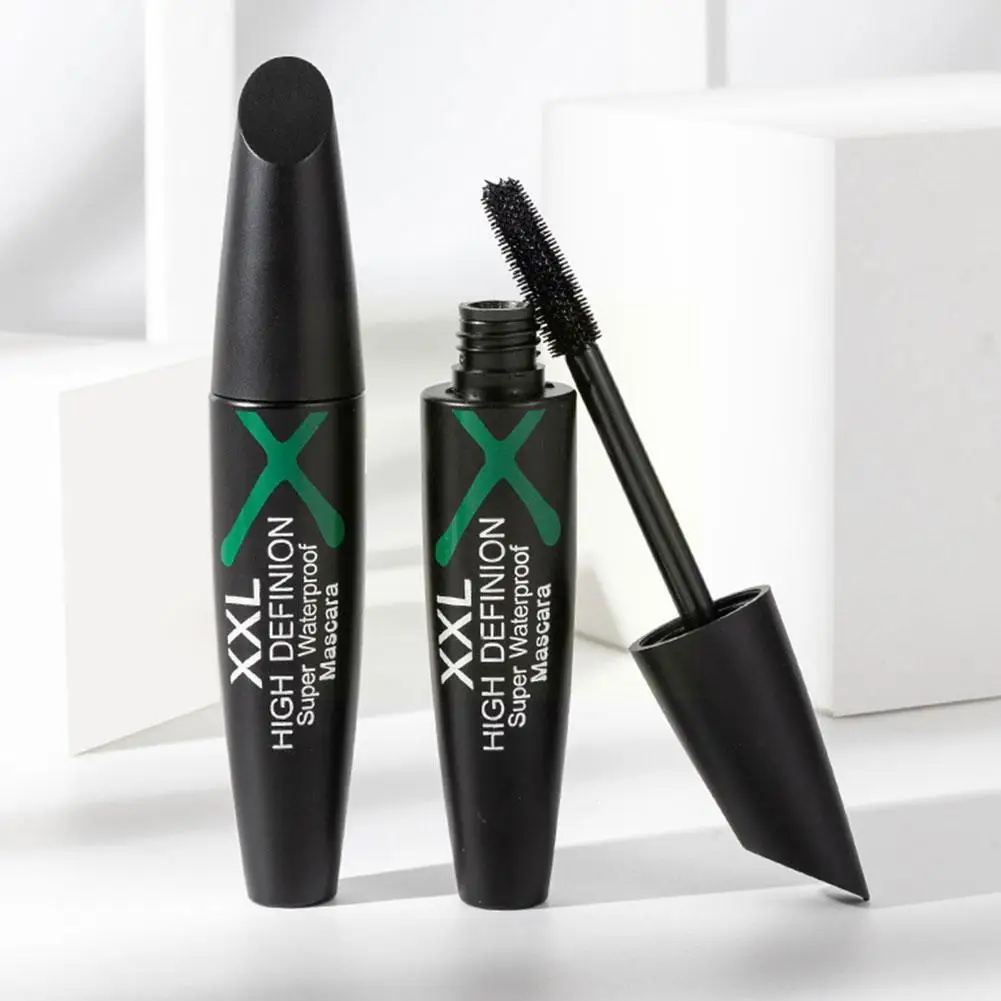 Inj4d-Mascara allongeant pour les cils, imperméable, longue durée, fibre, noir, D7o4