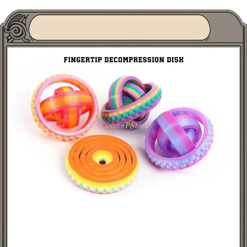 Y1UB 3D Printed Anxiety Relief Orb With Scientific Texture For Adults And Kids