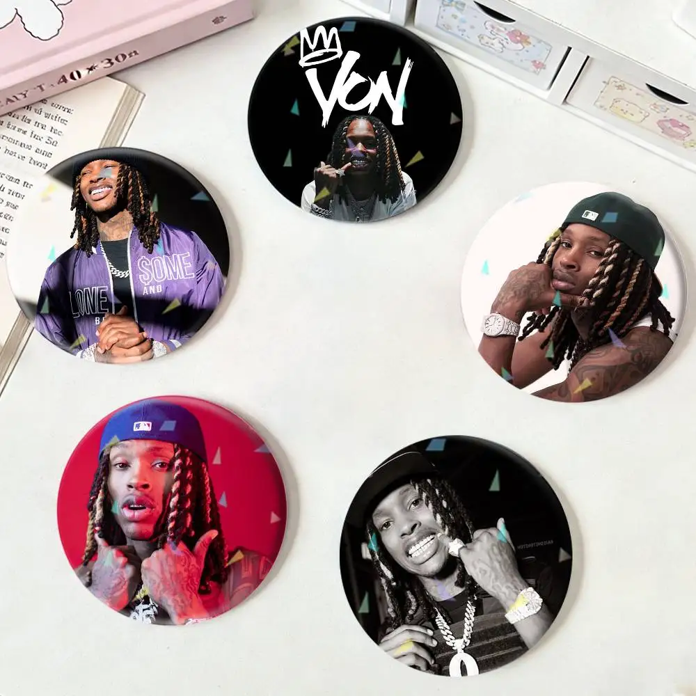 

Rapper K-King Grandson V-Von Badges Niche Design Brooch for Backpack Lapel Pins Creative Accessories