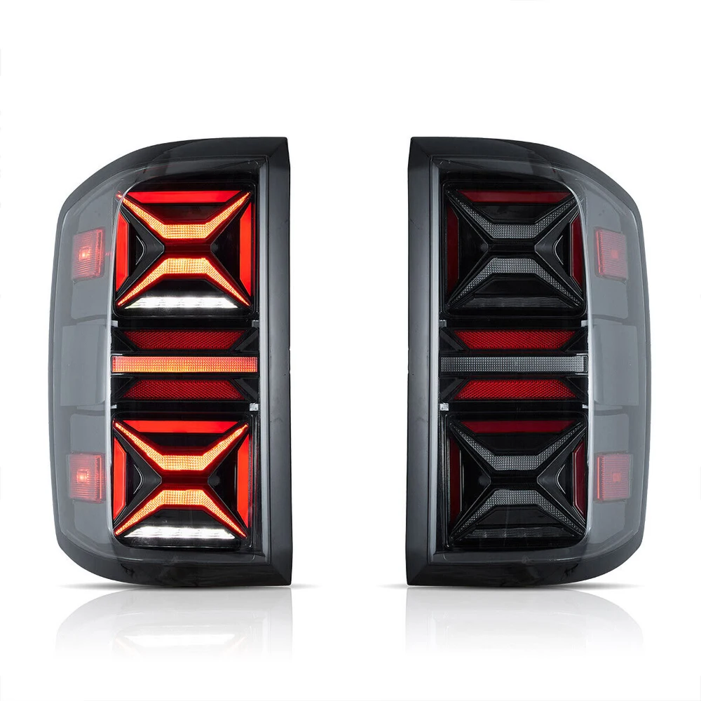 

Pair Of Car Tail Light Assembly For Chevorlet SILVERADO 2014-2018 LED Brake Signal light Tuning Parts Car Rear Lamp System