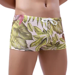 Summer Mens Siwmwear Sexy Beach Board Shorts Swim Trunks Quick Dry Male Swimsuit Beachwear Bathing Boxers Suit Plus Size