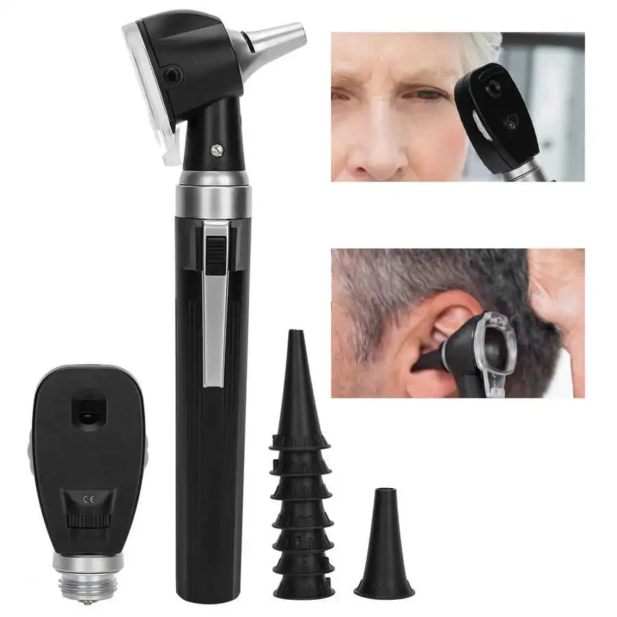 Professional ENT Diagnostic Portable Medical Endoscope Opthalmoscope LED Ear Otoscopio Direct Fiber Otoscope Ophthalmoscope