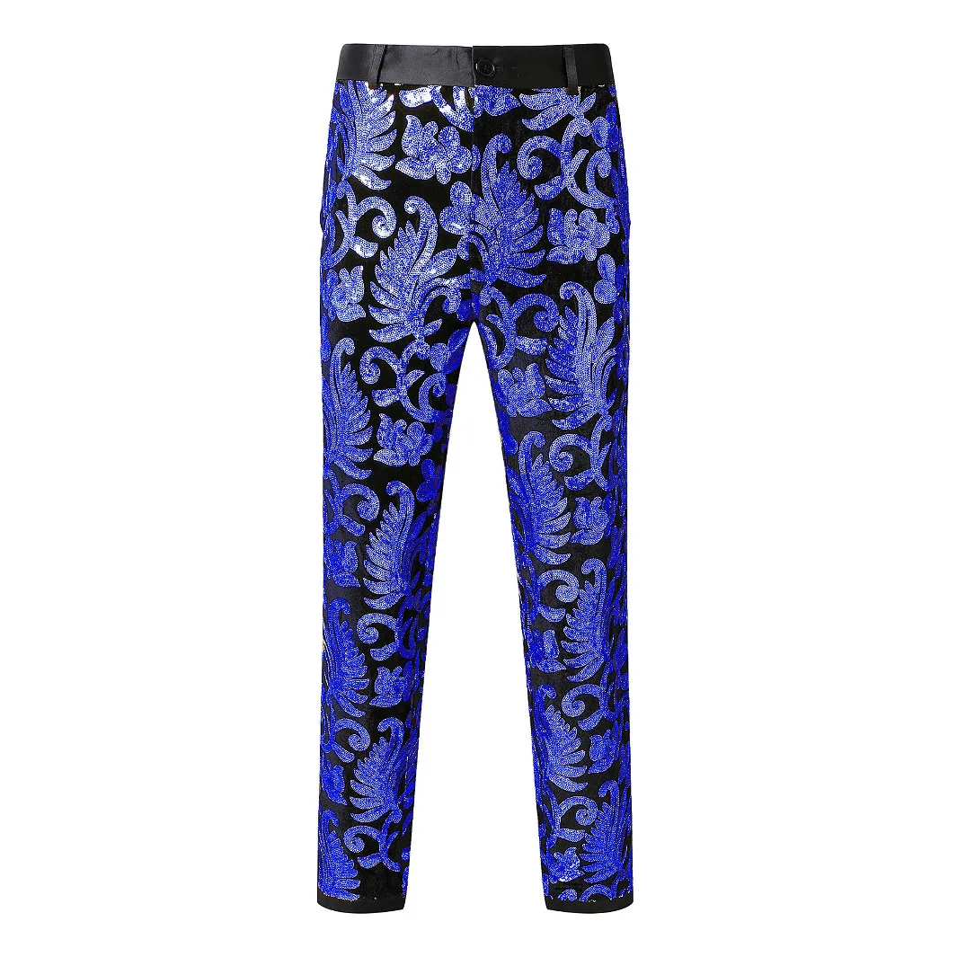 Steampunk Pants Hip Hop for Men Casual Sequins Trousers Luxury Designer Nightclub Disco Stage Party Dress Man Pants Streetwear