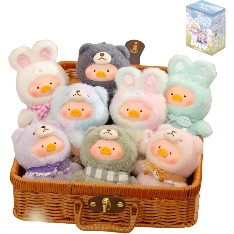 

Lulu The Piggy Pig Bunny Bear Joyful Time Series Blind Box Figures 1PC Plush Cute Collectible Toys Kawaii Birthday Gifts