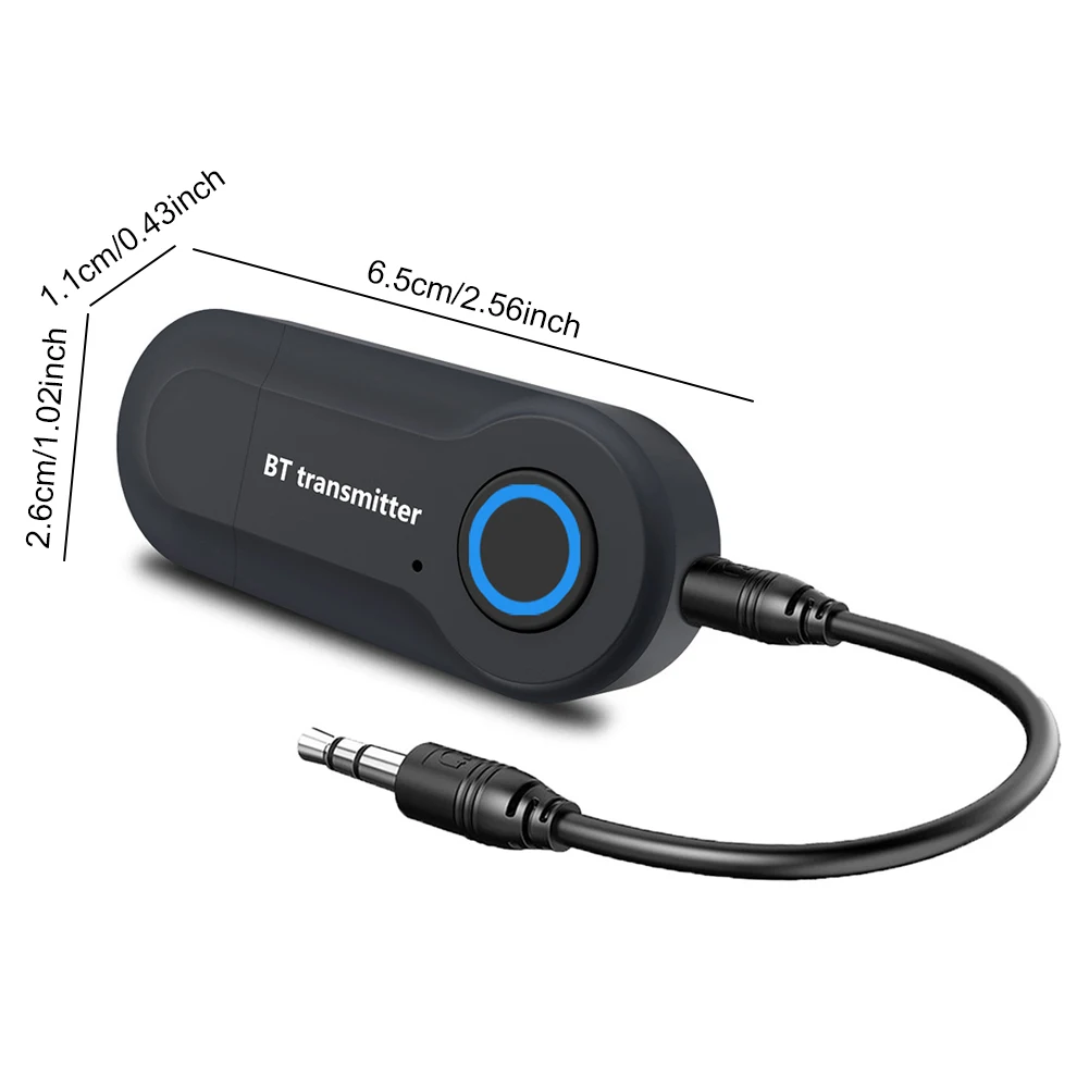 Беспроводной аудиоадаптер Bluetooth-совместимый передатчик 4.2, компьютерный ТВ-передатчик, AUX USB, автомобильный BT-конвертер, автомобильные аксессуары