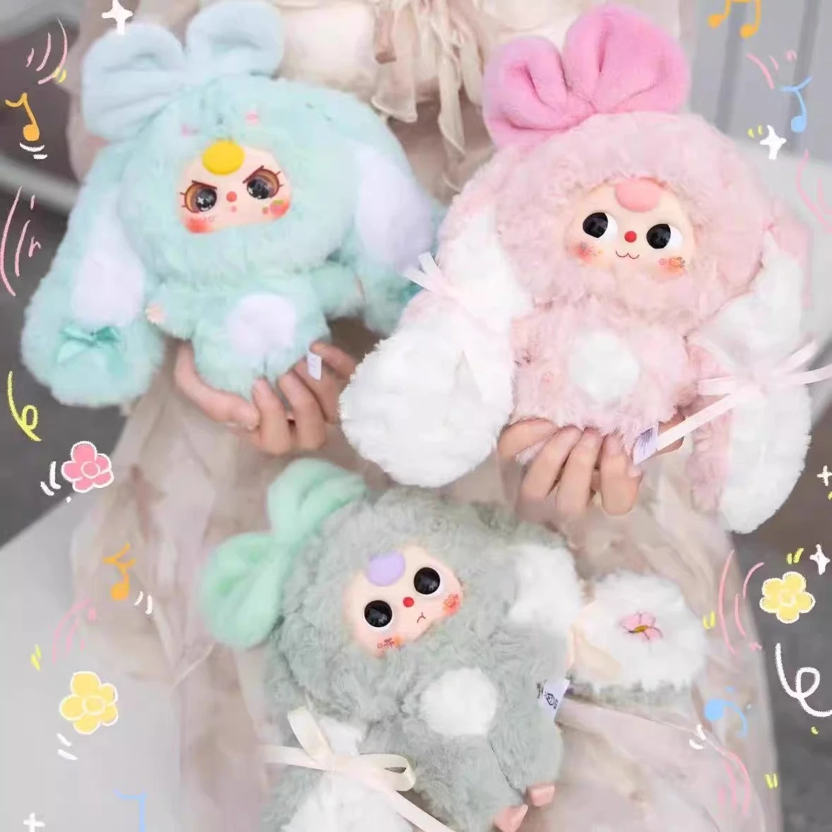 

Spot Baby Three Three Year Old Rabbit Returns Plush Blind Box Ornaments Doll Baby Girl Gift Cute Exquisite