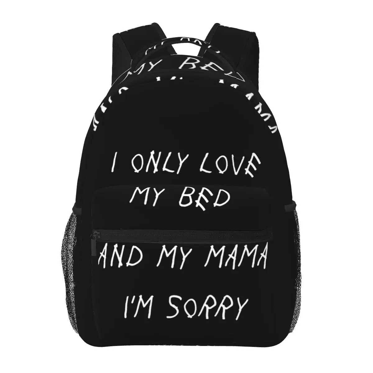 I Only Love My Bed And My Mama I'm Sorry Drake Lyrics God's Plan Backpacks Boys Girls Bookbag School Bags Rucksack Shoulder Bag