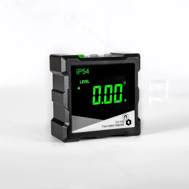 4 Sides Magnetic LCD Digital Inclinometer 4*90 Degree Electronic Angle Measuring Ruler Level Box Workshop Calibration Tool