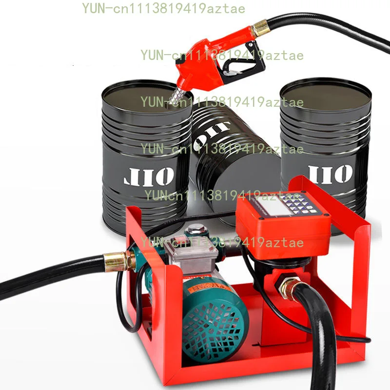 1500W Vehicle-mounted small fuel dispenser 12v24v220V oil pump large flow diesel pump automatic electronic m