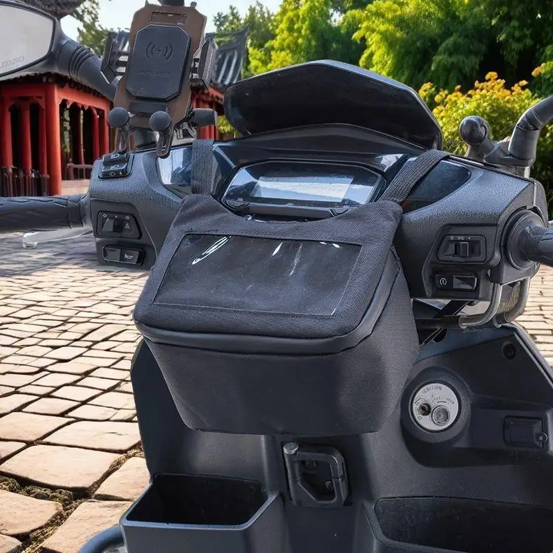 New Motorcycle Front Dashboard Bag Visual Touch Screen Phone Motorbike Hanging Storage Bag Cycling Accessories
