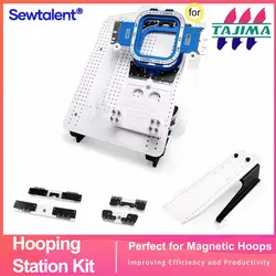 Sewtalent Magnetic Mighty Hoop Frame Starter Kit Scheda stazione di sollevamento per macchine Tajima SAI TMBP TFMX