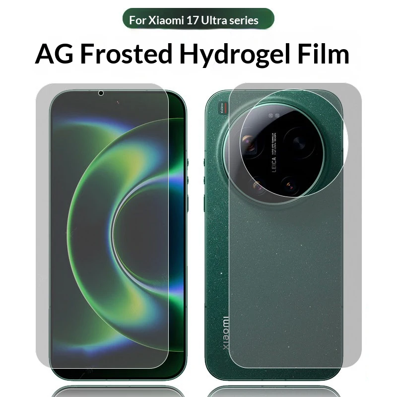Vollständige Abdeckung Vorder- und Rückseite Matte Hydrogel-Folie für Xiaomi 17 Ultra Klarer Weicher Displayschutz für Xiaomi 17 Pro Max TPU-Film