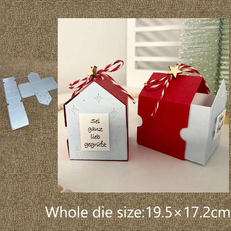 

New Design Craft Metal stencil mold Cutting Die house box decoration scrapbook die cut Album Paper Card Craft Embossing