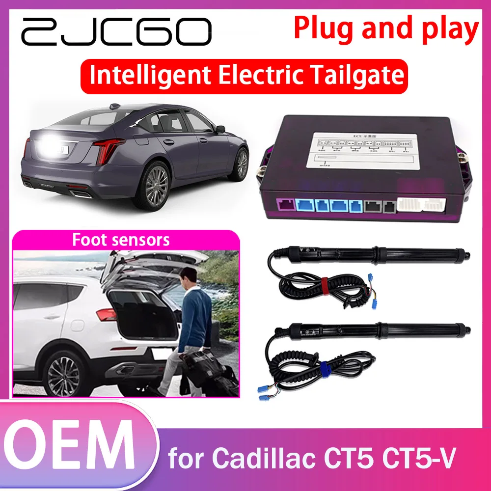 ZJCGO Electric Tailgate Lift Drive Trunk Opening Tail Gate Lift Soft Close Car Door for Cadillac CT5 CT5-V 2020~2024