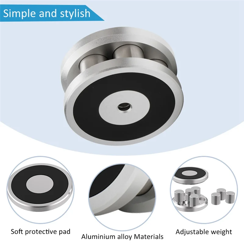 B04B-LP Vinyl Disc Stabilizer Adjustable Recording Weight/Fixture Turntable Disc Stabiliser High Fidelity Damper