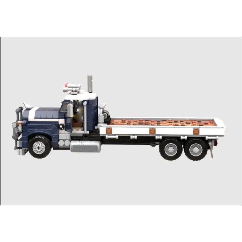 

MOC-164204 Classic New Flatbed Truck Building Block Model, 650 Parts, Creative Birthday Toy Gift for Boys and Children