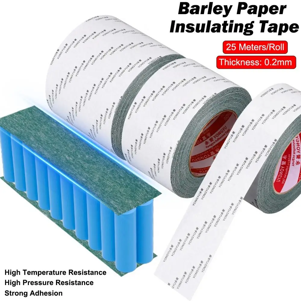 

With Adhesive Backing Lithium Battery Pack Tape 21700 18650 25 Meters Insulation Sticker Green