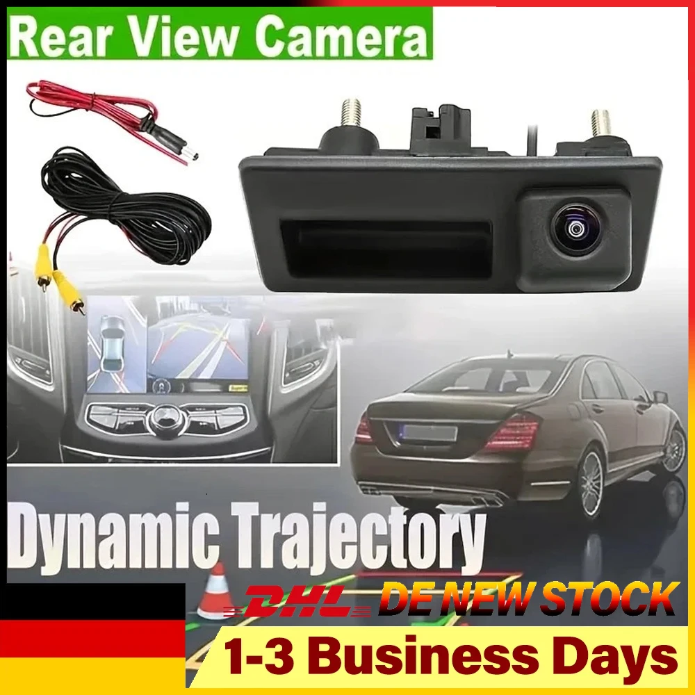 Neue dynamische Rückfahrkamera mit Trajektorienanzeige für VW Golf Variant 6 Plus 2009-2014, Passat Variant, Sharan, Tiguan, Touran, Touareg, Skoda Yeti, Seat Alhambra, Rückfahrkamera 5K0980551 5N0827566A 5N0827566J – Detail 1