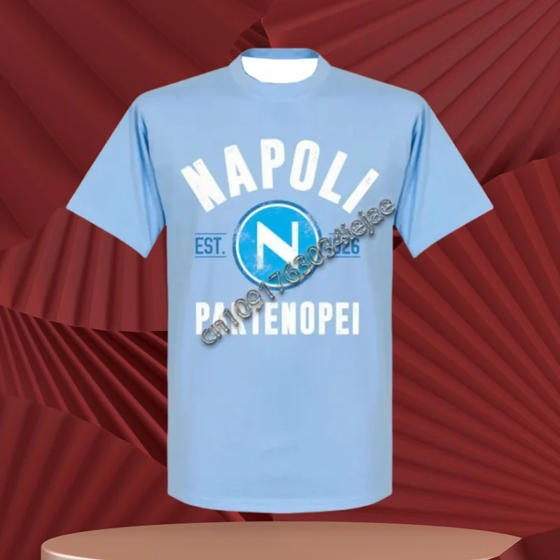 

MOTO-Edition Boutique Naples 3D Printed Football Short Sleeve T-Shirt Napoli Music Festival Training Jersey Black Personality
